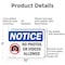 Signmission No Photos Or Video Allowed, 10 in W x Rectangle, Aluminum OS-2PACK-NS-A-710-L-16179 - alternate 5